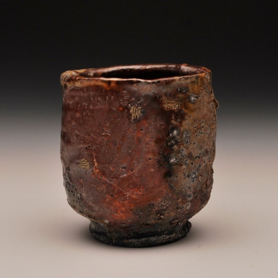 Ember Buried Yunomi - Anagama Fired, Shino Glazed, Rustic, Wabi Sabi