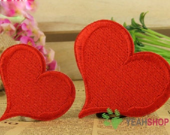 Iron on Fabric Patches - Loving Hearts - Set of 2 - FP72