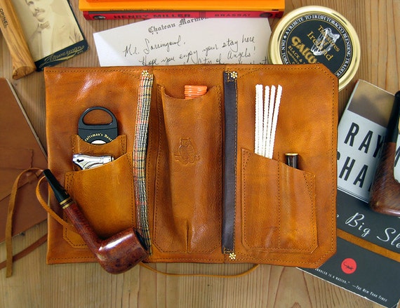 Clemens Signature Cigar Pipe & Tobacco Pouch