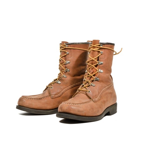 chippewa moc toe work boots