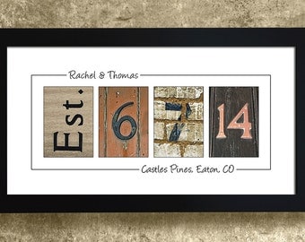 Custom Wedding Gift, Personalized Wedding Sign, Wedding Gift for Couple, Anniversary Gift, Wedding Shower Gift, Gift for Bride, Gift for Her