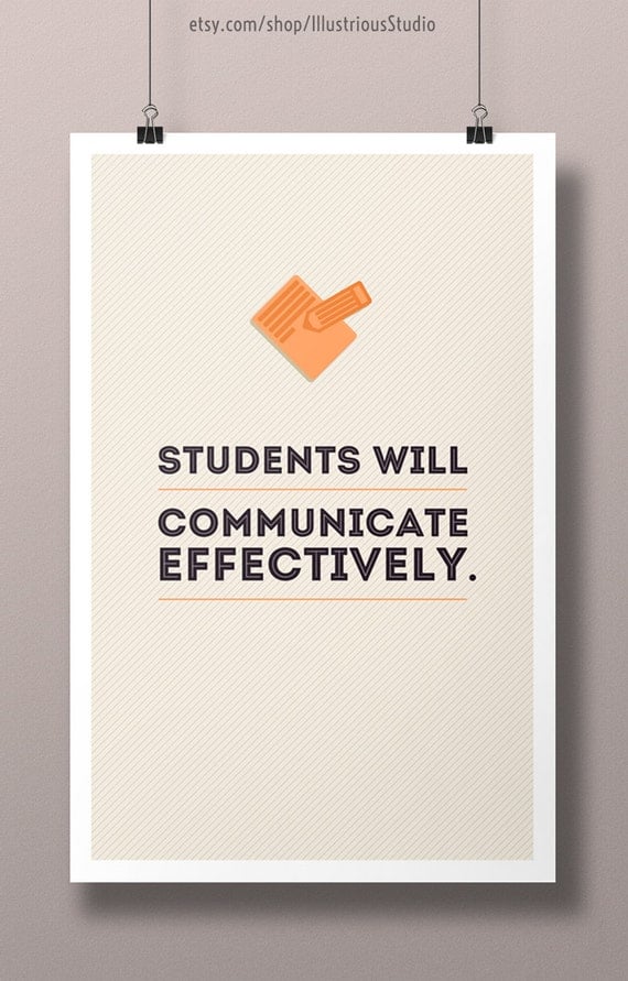 Items similar to Effective Communication Classroom Poster - 11x17 on Etsy