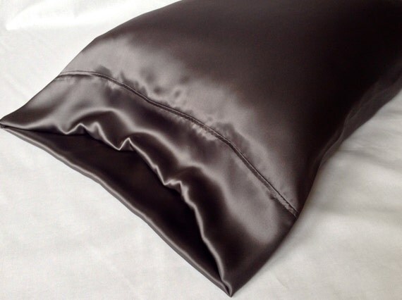 silk for hair pillowcase Silk 100 Pewter, or  Size Standard Charmeuse King Pillowcase, Silk