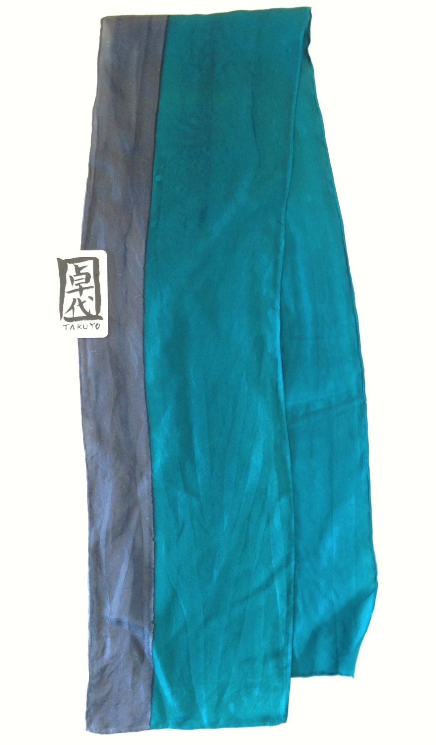 Mens Silk Scarf Gift Wrapped Gift for him by SilkScarvesTakuyo