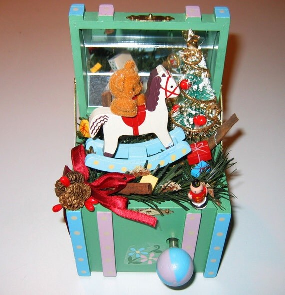 Enesco Music Box TOYLAND from 1989. Complete working