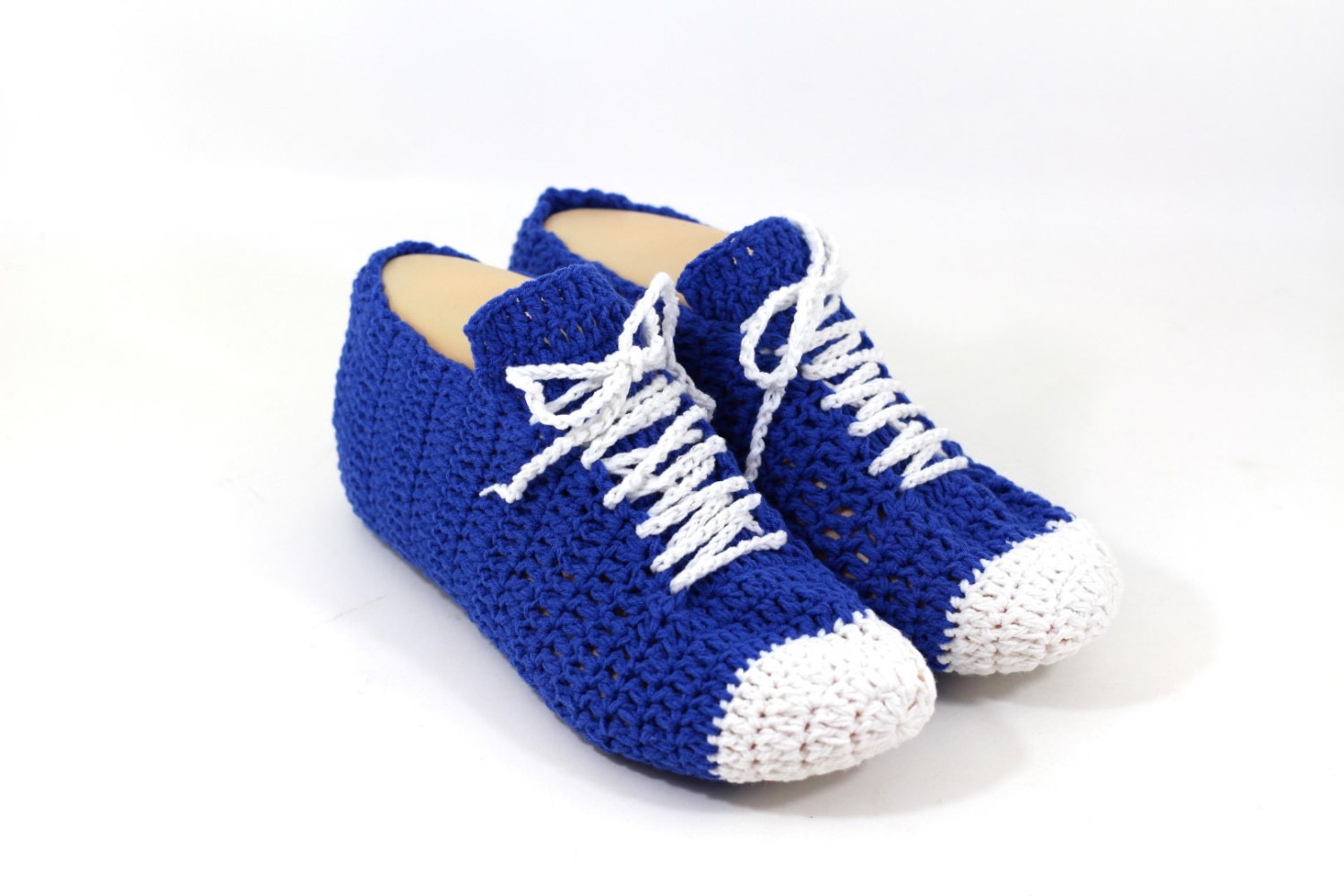 crochet Pattern Crocheted Sneaker Slippers Pattern by etty2504