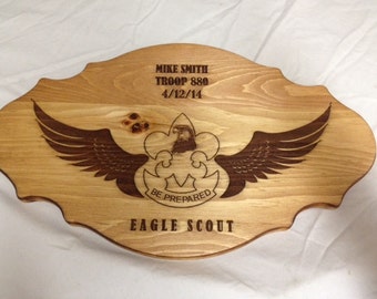 Eagle Scout Award Laser Engraved Plaque #5