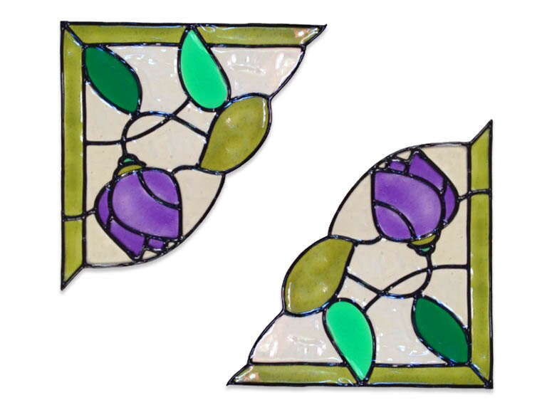 rose corners window sticker stained glass clings window rose corners window sticker stained glass clings window