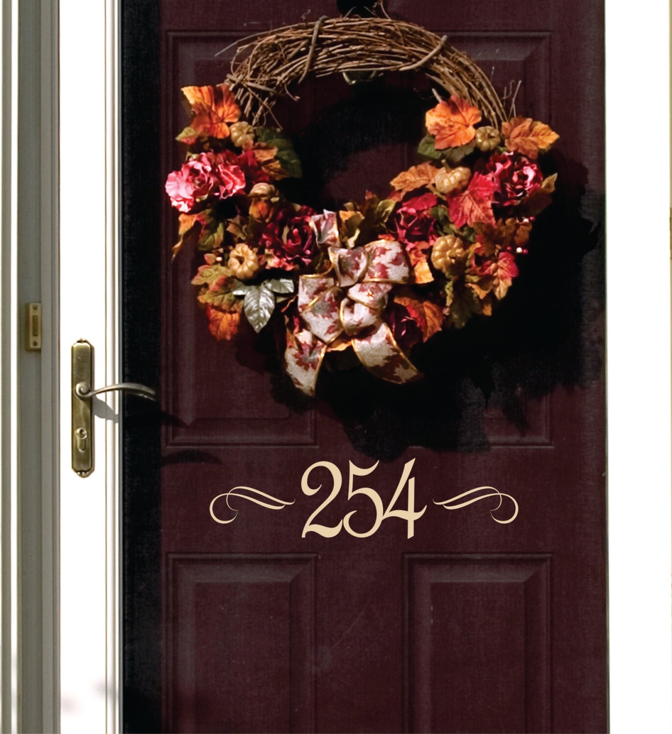 Number Decals House Number Vinyl Lettering Small Decal