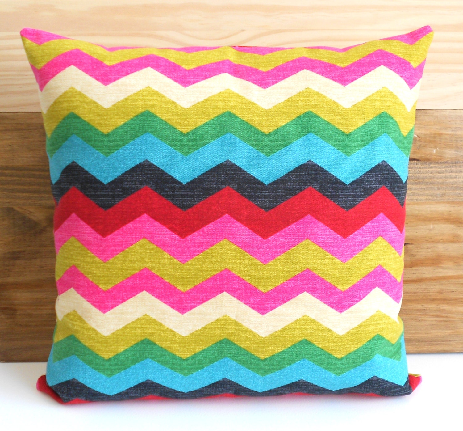 Decorative pillow cover Multicolor chevron pillow