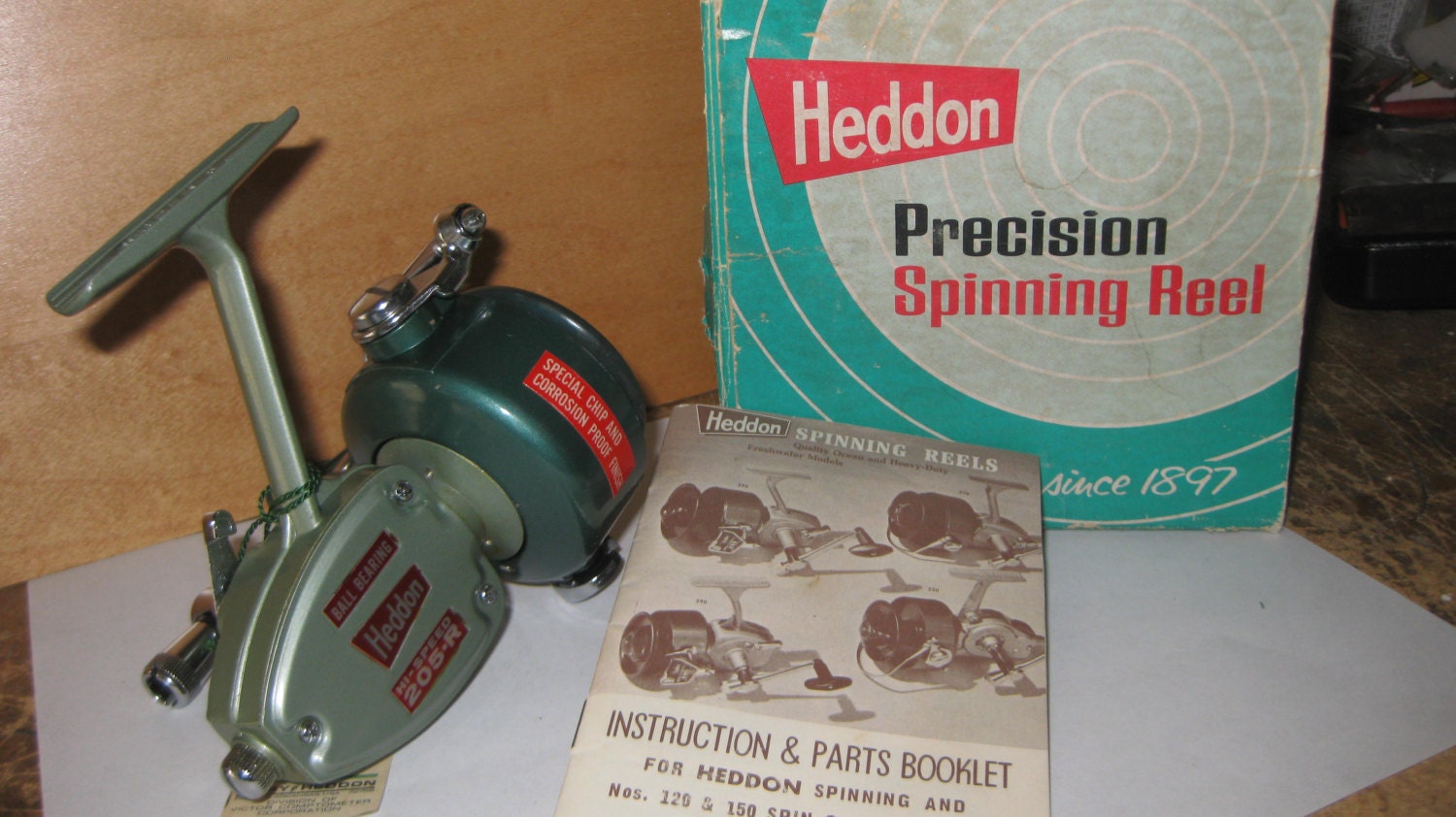 Vintage Heddon 205R Spinning Reel / With by TomsCatchables on Etsy