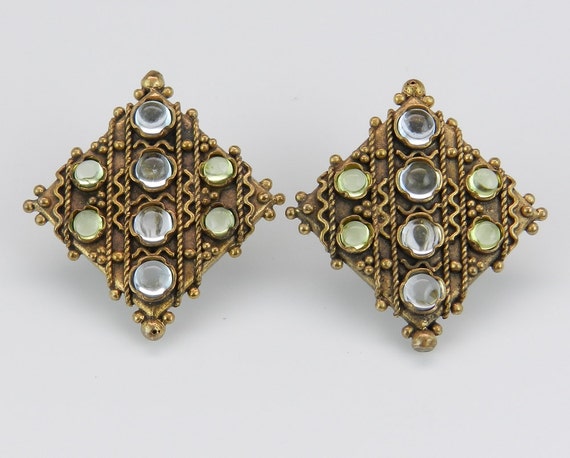 Edwardian Earrings 18K Yellow Gold