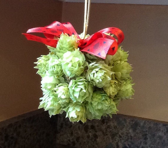 Holiday Hops Ball Hop Mistletoe Ball Beer Hop Ornament Hops