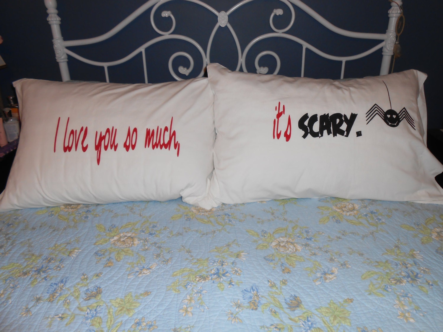 Couples Pillowcases with Cute Message I love you so much