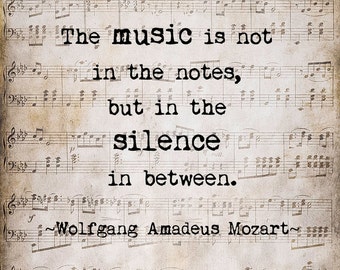 Mozart quote | Etsy