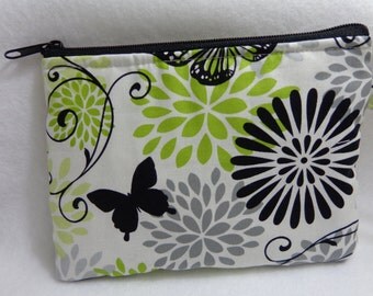 Makeup Bag: Glamour Butterfly Floral