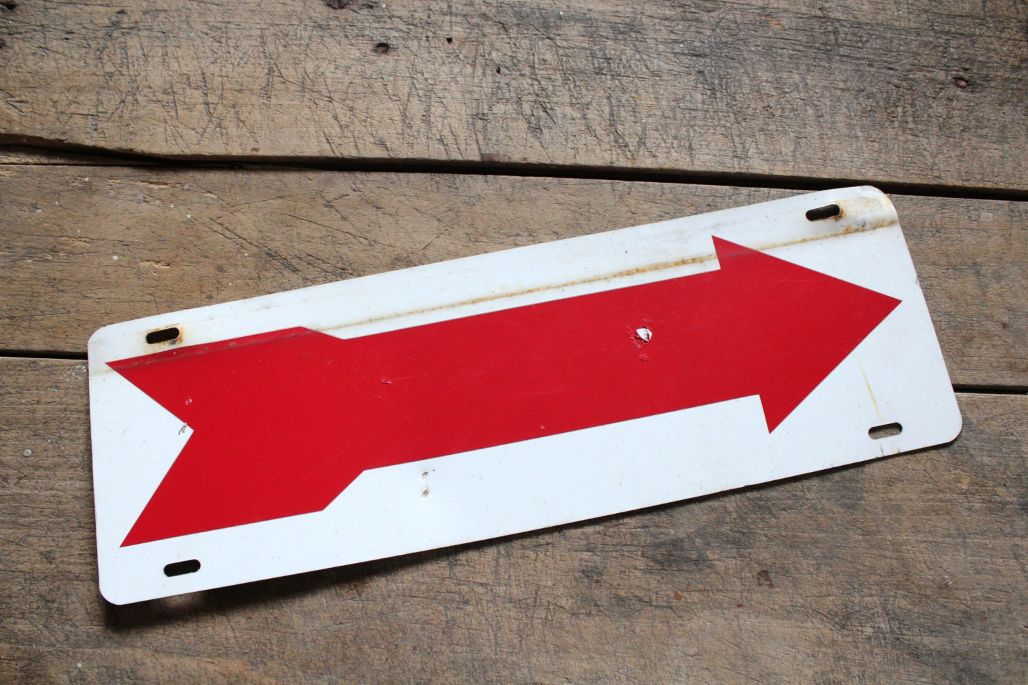 Vintage Industrial Metal Wall Hanging Arrow Signs