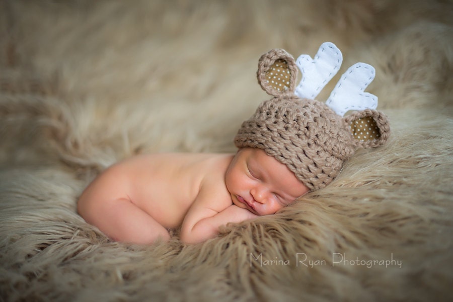 newborn boy hat deer hat newborn deer hat baby boy hat