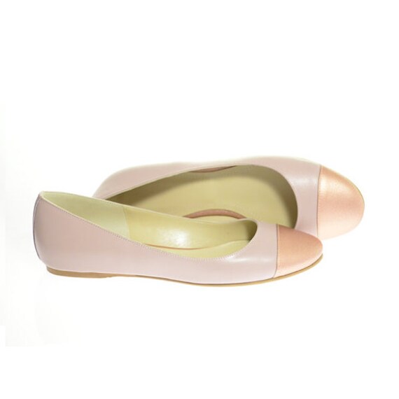 pastel pink flats
