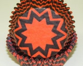 Black & Orange Chevron Standard Baking Liners Il_170x135