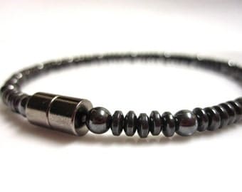 Magnetic Hematite Bracelet - Magnetic Therapy Bracelet