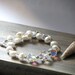 Pearl and Crystal Bracelet, Sterling Silver, Crystals, Freshwater Pearls, Bridal Bracelet, Beach Wedding, Gift for Her