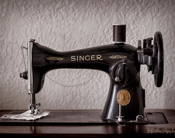 Gallery Wrap Canvas - Antique Singer Sewing Machine - Choose a size