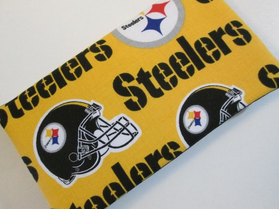 Items similar to Pittsburgh Steelers Checkbook Cover, Women's Checkbook ...