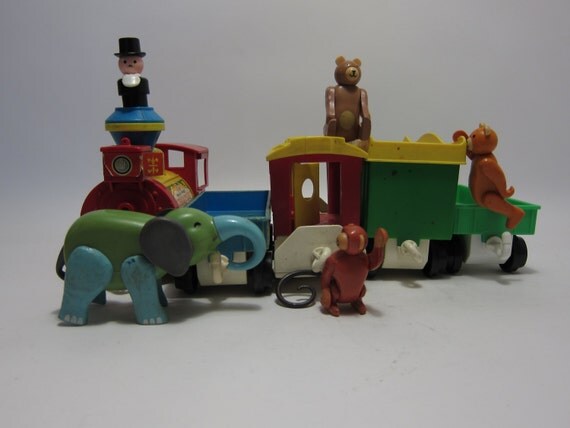 fisher price circus train 1970s