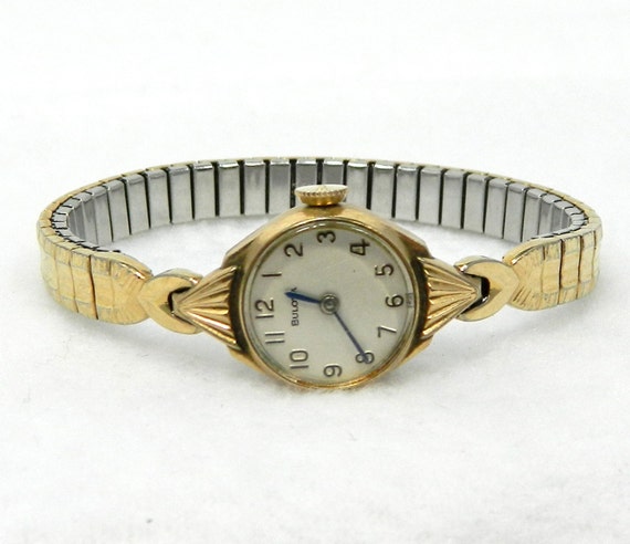 VIntage Bulova ladies watch 10kt rolled gold by MabelsParlor