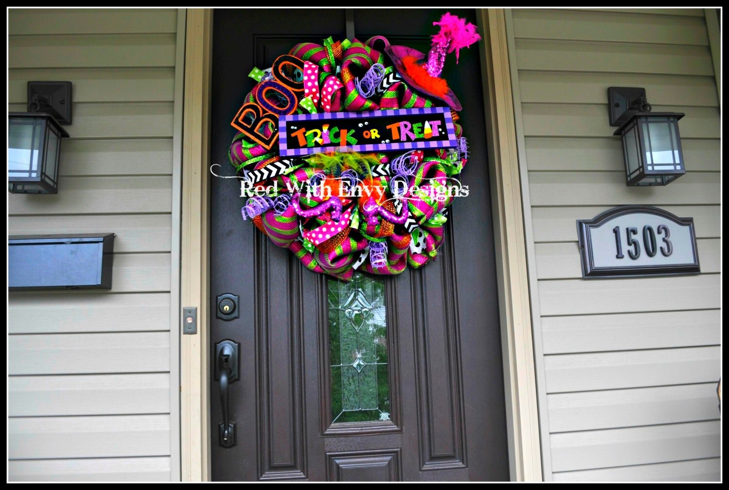 HalloweenWreath Halloween Wreath Halloween Decoration Witch