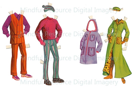 paper dolls 70s