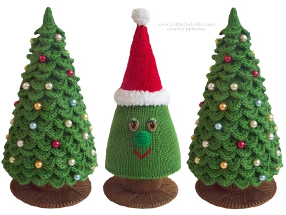 009 Knitting branches are Crochet Pattern Christmas Tree