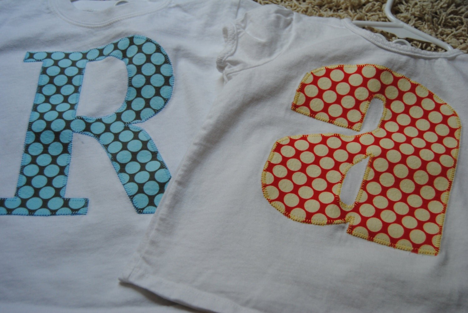 Personalized Shirt with letter and fabric of your by kimber76ly