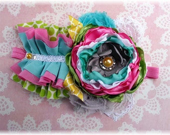 Easter Basket-M2M Persnickety Maggie Dress-Colorful Ruffle Fabric ...