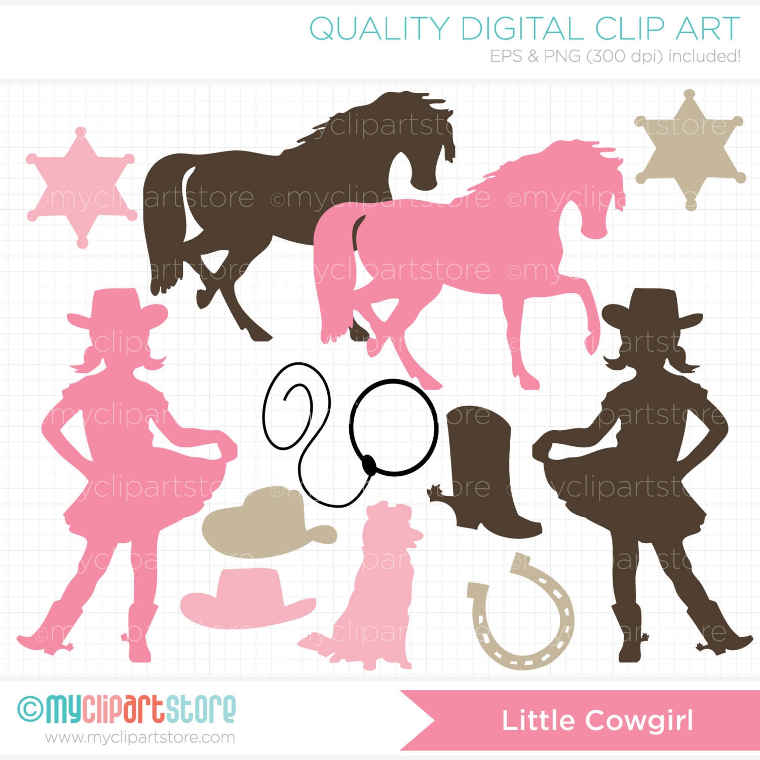 free baby cowgirl clipart - photo #22