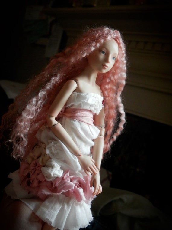 Bjd Porcelain Ball Jointed Doll Sweet Lady In Pink By Kelly 