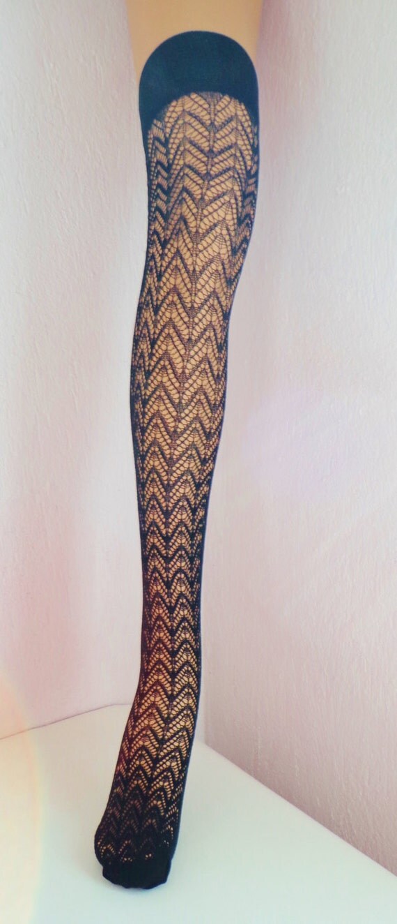 black lace knee socks