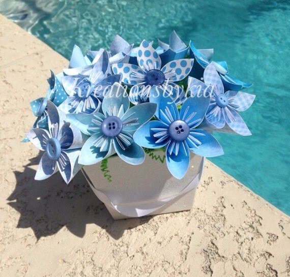 centerpieces origami wedding flowers bouquet, Origami Paper wedding origami Bouquet/kusudama, Flower