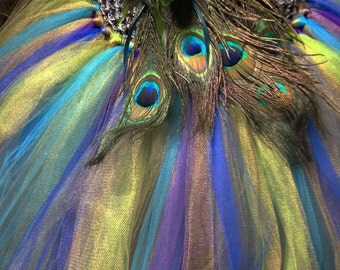 Peacock Christmas Tree Skirt