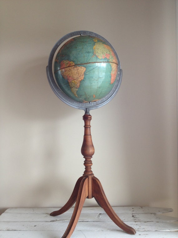 Sale Vintage Replogle Globe 1940s Era World Globe By Mellafina