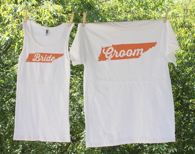 Bride & Groom Tennessee - two shirts - GC