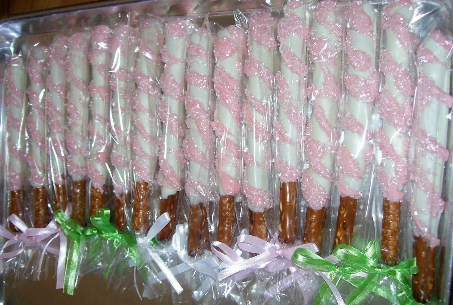 Pretzel Rods Chocolate covered Pretzel Rods Wedding Favors