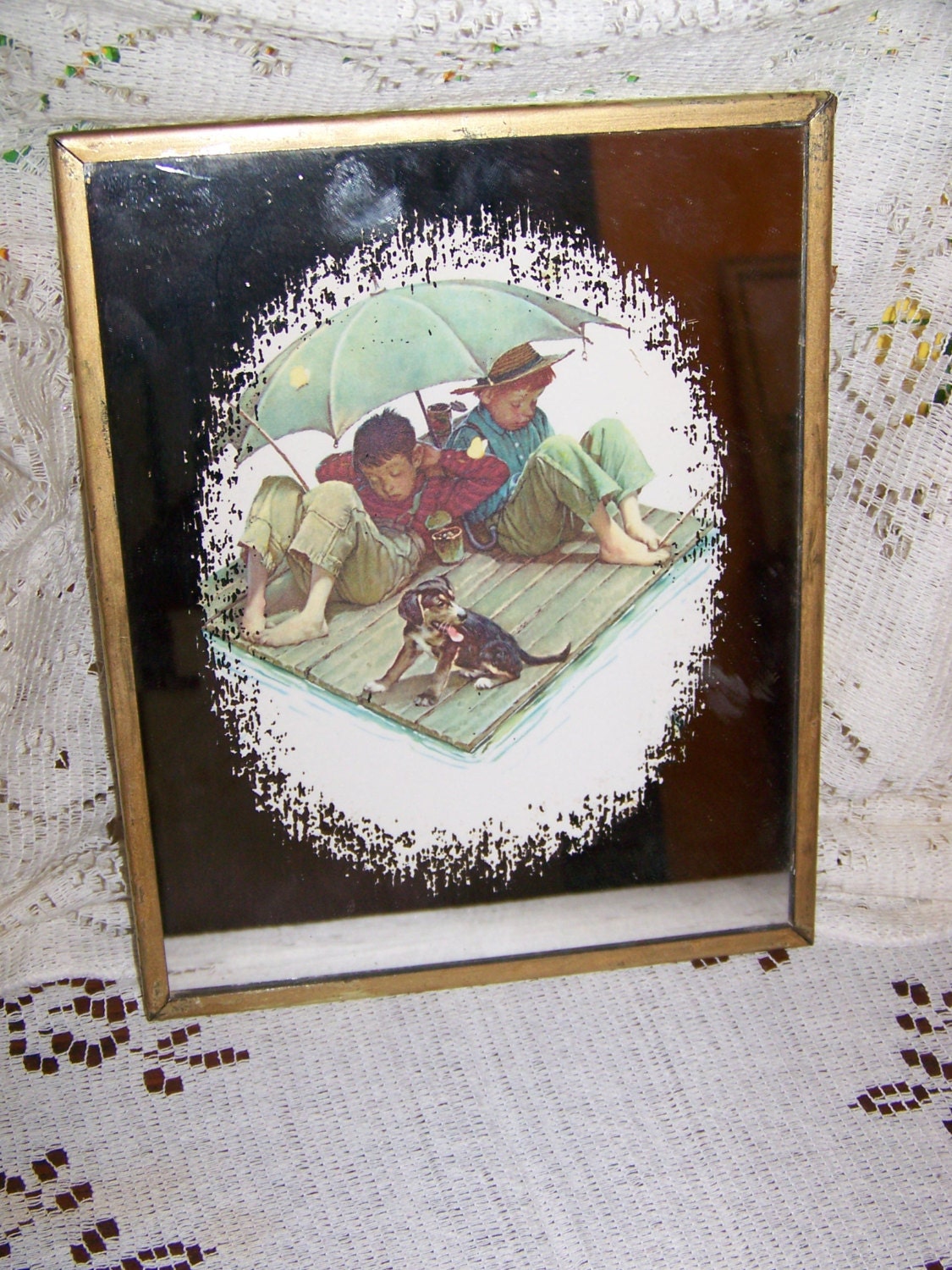 Vintage Norman Rockwell Brytone Mechanical Mirror Works