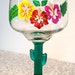 Cactus Margarita Glasses With Painted Flowers