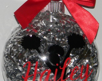 Personalized Christmas Ornament Cheerleader Cheer Coach Gift- Large Any Custom COlor