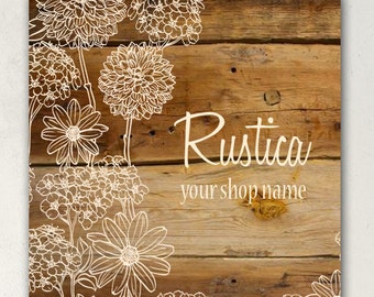 SHOP BANNERS Rustica III Etsy Shop Banner Set, Rustic Banner Set, Rustic Etsy Cover, Wood Banner Set, Wood Shop Set, Etsy Cover Set, Banners