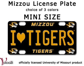 Mizzou Tiger MINI Decorative License Plate SIgn - Missouri Tiger - Univ of Missour