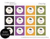 Halloween Favor Tags Treat Bag Labels Printables Digital File Instant Download Il_170x135