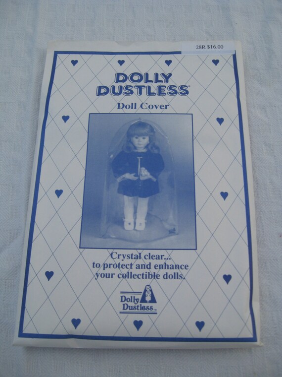 Dolly Dustless Plastic Doll Cover Crystal Clear Fits 28 inch